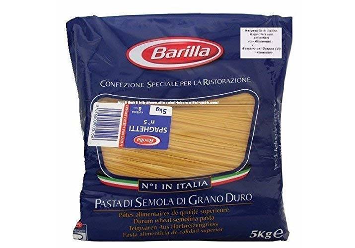 Lebensmittel & Getränke///Nudeln :: Reis & Hülsenfrüchte :: Nudeln & Pasta  :: Pasta :: Barilla Spaghetti n. 5, 3er Pack (3 x 5 kg = 15kg) Teigwaren  aus Hartweizengrieß -  - Ökologische Produkte online  kaufen.